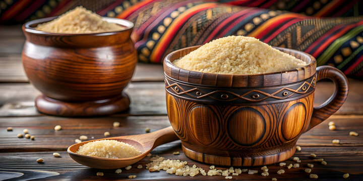 Traditional Uzbek Navat sugar, cane sugar, and refined sugar displayed in a wooden cup , Uzbek, Navat sugar