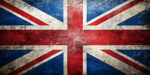 Fototapeta premium British flag design with a textured background, , United Kingdom, British, Union Jack, flag, textured, background