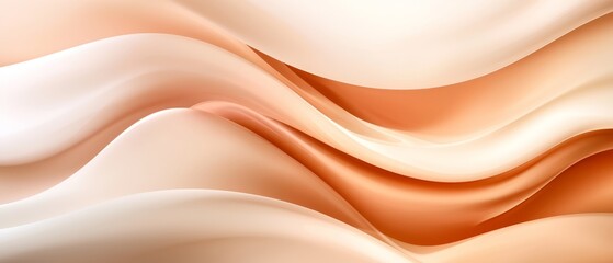 Obraz premium A tight shot of white-orange wave patterns against an identical backdrop, featuring a central lighter orange area