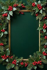 Christmas gift box under tree christmas background 