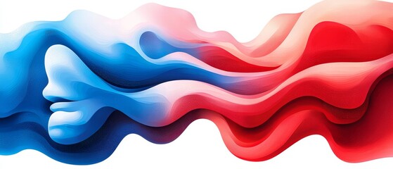 Obraz premium one red and the other blue