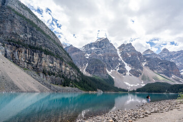 Scenic view around moraine lake area , Canada
