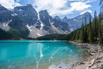 Scenic view around moraine lake area , Canada