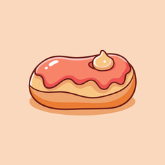 A junk food item donut stock illustration