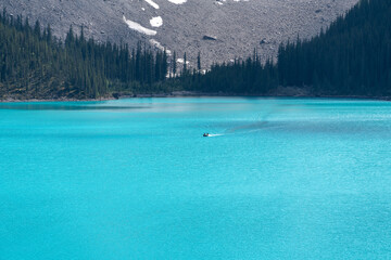 Scenic view on Plain of Six Glaciers route, Lake Louise, Canada