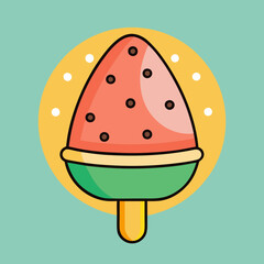 Background with watermelon. stock illustration