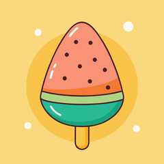Background with watermelon. stock illustration
