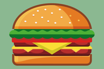 burger vector art and illustration