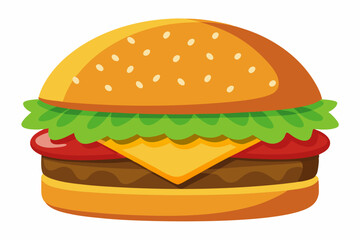 burger vector art and illustration