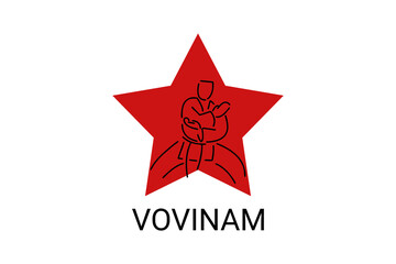 vovinam sport vector line icon. vovinam fighter sport. sign. sport pictogram illustration