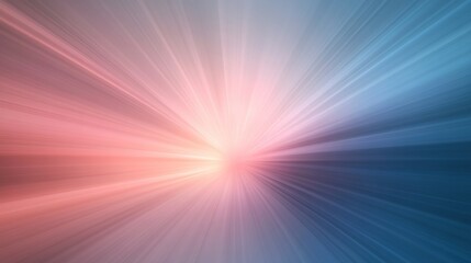 Fototapeta premium Soft Light Rays in Blue and Pink Gradient Background