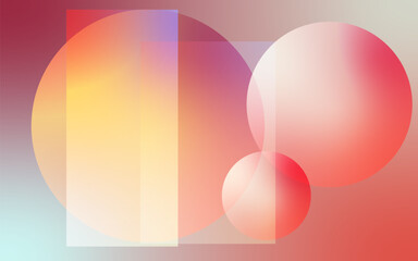 abstract color round square gradient background