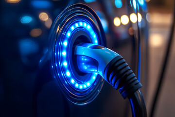 Close-up of a computer component panel featuring a safety switch, data ports, and charging plugs. The abstract design emphasizes the complex network