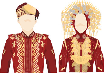 Faceless Character Indonesian Minang Padangnese 