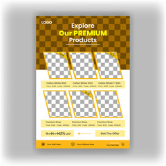 Product Catalogue flyer & modern a4 product catalog flyer design template, Company product catalogue design template layout, Minimalist product brochure template, A4 flyer, corporate flyer.