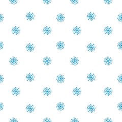 Classics Seamless Small  Christmas Snowflakes Pattern with White Background