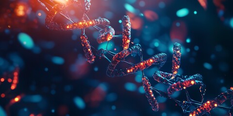 An abstract image of regenerative biotech therapies, symbolizing the promise of regenerative medicine and tissue engineering in biotechnology 