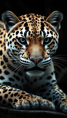 Obraz premium A cartoon drawing of a tiger standing on a rock