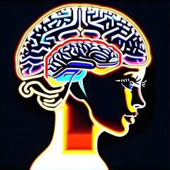 Empathetic portrayal of dyslexia, showcasing challenges and strengths. Ideal for educational materials, awareness campaigns, and inclusive design projects. AI generated art