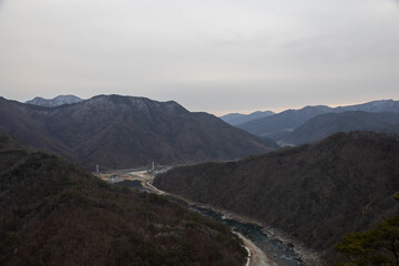 한국의 범바위 전망대 풍경