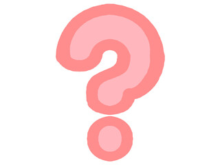 落書き風シンプルなクエスチョンマークのイラスト素材