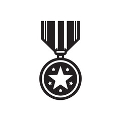 simple medal icon vector illustration