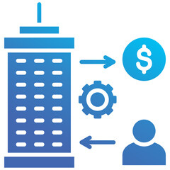 Obraz premium Outsource Icon