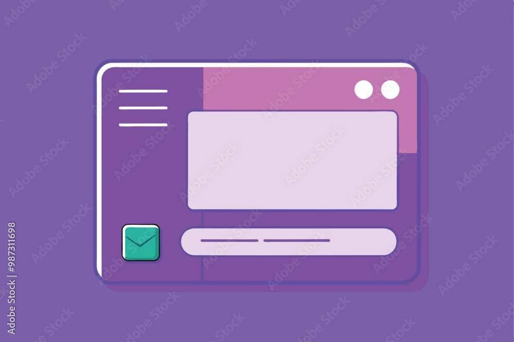 Poster diagram showing how to build a landing page for a website, highlighting social media subscription no