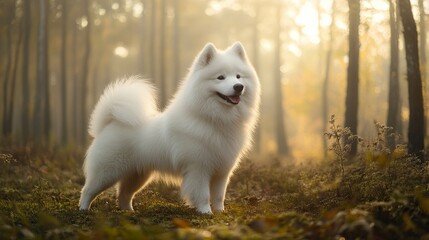 Samoyed --ar 16:9 --style raw --v 6.1 Job ID: d2438e61-067a-4b2e-8dd8-a99d56c43d91