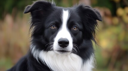 Fototapeta premium Border Collie --ar 16:9 --style raw --v 6.1 Job ID: c10ea188-3a66-4ca1-bedd-eb3c4e45d173