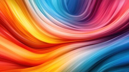 Fototapeta premium A glowing river of colors flowing through an abstract, dreamlike landscape, symbolizing the creative flow of ideas