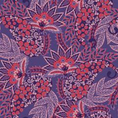 paisley seamless pattern. damask vector background