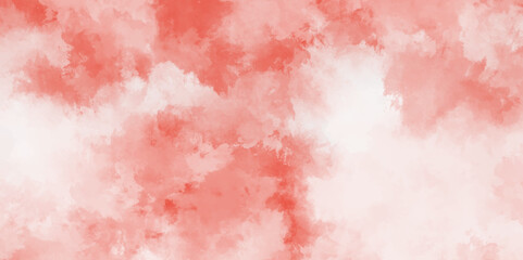 red color dust particles explosion cloud on white background minimal design and artistic watercolor splashes background. Wallpaper Created Using Artificial Intelligence	
