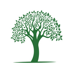 Obraz premium Minimalist Tree Icon: Modern and Elegant Design for Your Brand