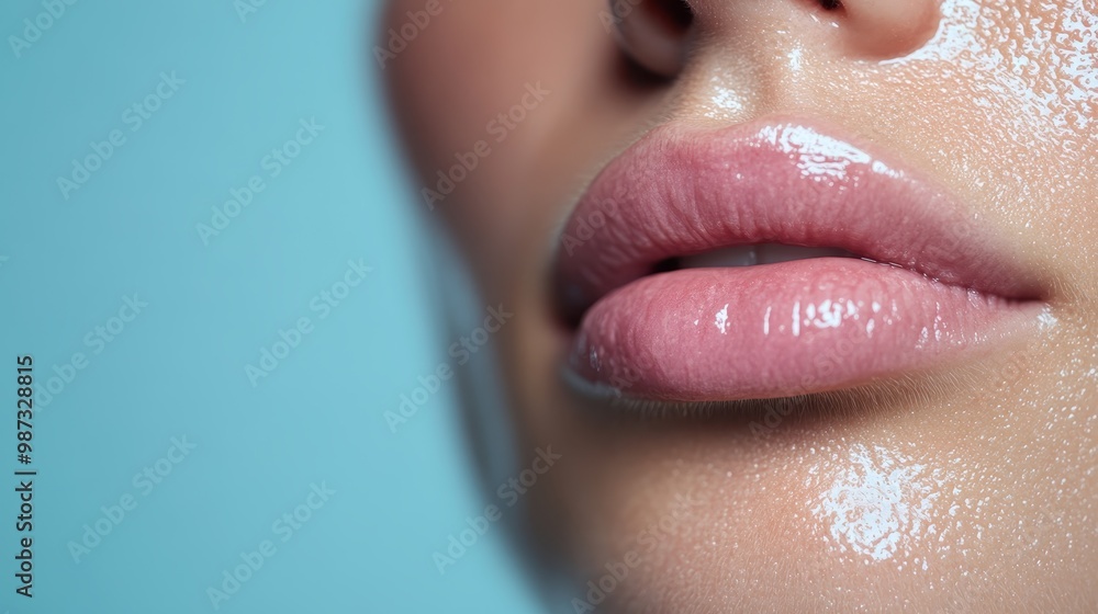 Poster a captivating image showing a smooth transition between a blue gradient on the left and a pink gradi