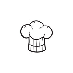 Restaurant Chef Toque Symbol - Vector Illustration.