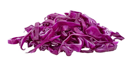 slice purple cabbage isolated on transparent png