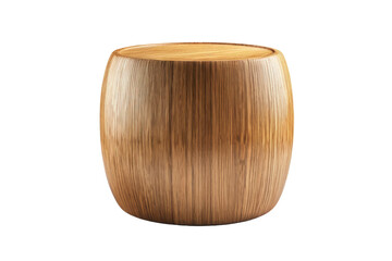 Single wooden cylinder, full body, centered, isolated on white background, high quality stock photo, ultra clear, dramatic lighting, ultra realistic