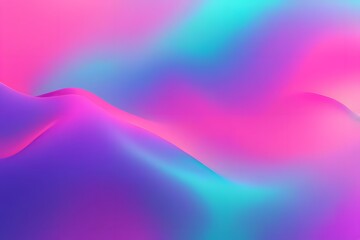 Bright and playful gradient with neon pink vibrant purple and cyan blending fluidly background, AI Generated
