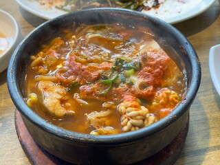 Korean food, pollack soup
