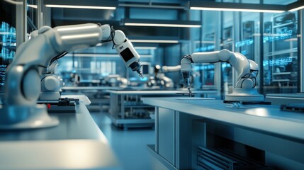 Robotic Arms in a Modern Laboratory
