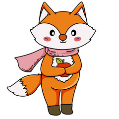 a cute fox for autumn 