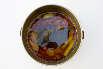 Jamu is a traditional medicine from Indonesia, predominantly a herbal medicine made from natural materials such as roots, bark, flowers, seeds, leaves, and fruits.