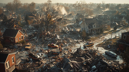 災害後の復興と救助活動