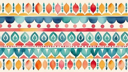 Bohemian Patterns Patterns WATERCOLOE ILLUSTRATION