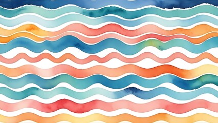 Wave Patterns WATERCOLOE ILLUSTRATION