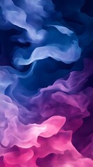 Obraz premium Abstract swirls of blue, purple, and pink.