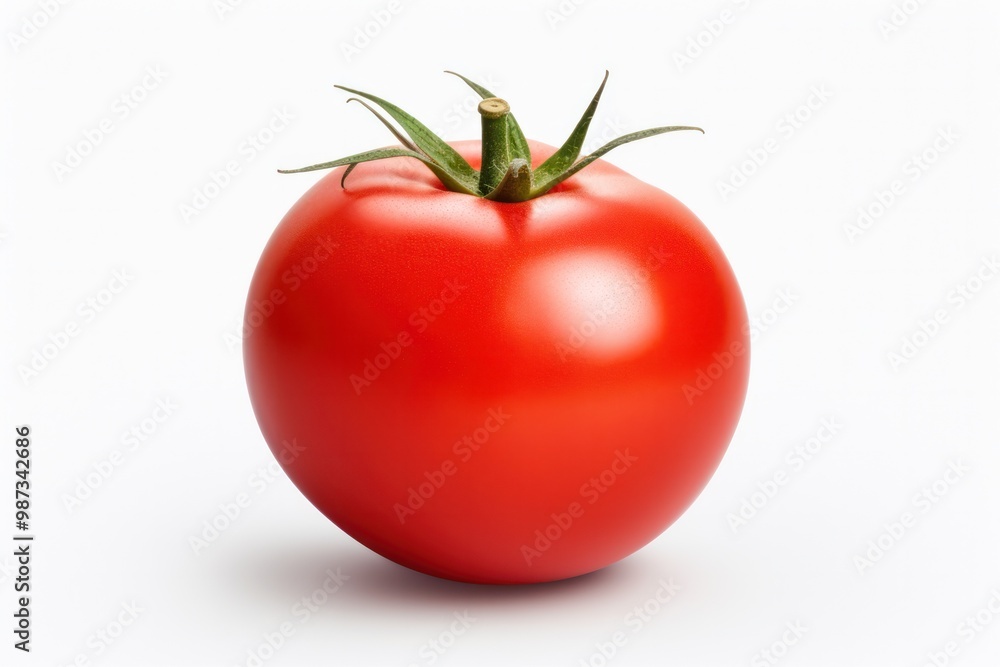Aufkleber a hyperrealistic 3d rendering of a tomato, its every detail captured with stunning precision