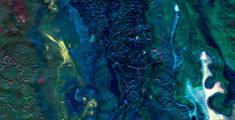 A Seamless Pattern of Artistic Liquid and Ocean Hues