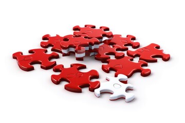 Obraz premium A puzzle with pieces coming together, representing the completion of a project or goal